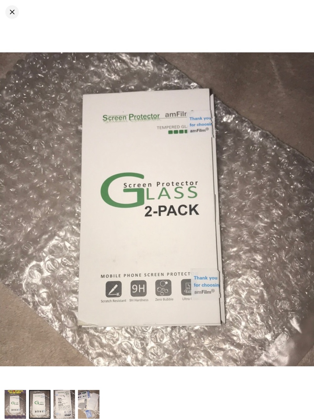 ONE Glass Screen Protector for iPhone 8/7/6/6S open box